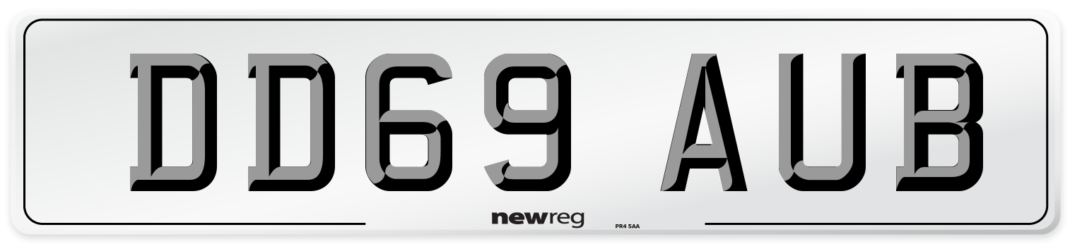 DD69 AUB Number Plate from New Reg